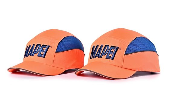 หมวกสีส้มพร้อมหมวกกันกระแทกสีน้ำเงิน ผ่าน CE EN812 หมวกกันกระแทกขนาดเล็ก qty