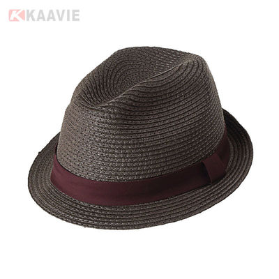 กำหนดเอง 58 ซม. ฟางธรรมดาหมวกปานามาหมวกสตรีชายหาดหมวกฟางสำหรับป้องกันแสงแดด
