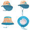 หมวกบัคเก็ตเด็กแบบปรับได้คอปรับได้ 46 ซม. UV Protection OEM ODM