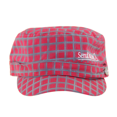 เครื่องพิมพ์ตามสั่ง สีแดง หมวกนักเรียนทหาร แบบโค้ง