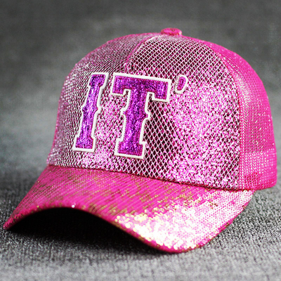 ตลอดทั้งวัน ความสะดวกสบาย 5 แผ่น Mesh Trucker Hat Sequin Trucker Hat ปรับ