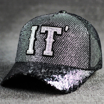 ตลอดทั้งวัน ความสะดวกสบาย 5 แผ่น Mesh Trucker Hat Sequin Trucker Hat ปรับ