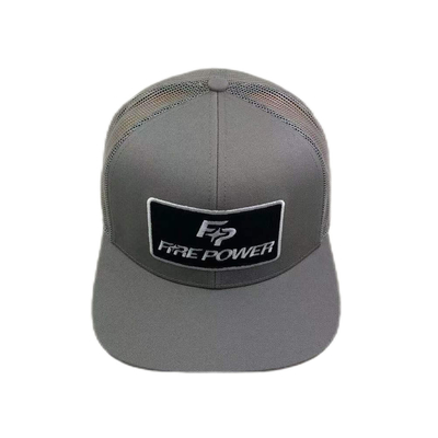 6 แพนล์ Flat Peak ปรับ Mesh Trucker Hat ด้วย Snapback ปิด