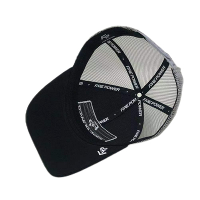 6 แพนลท์ Flat Peak ปรับ Mesh Trucker Caps กับการพับ