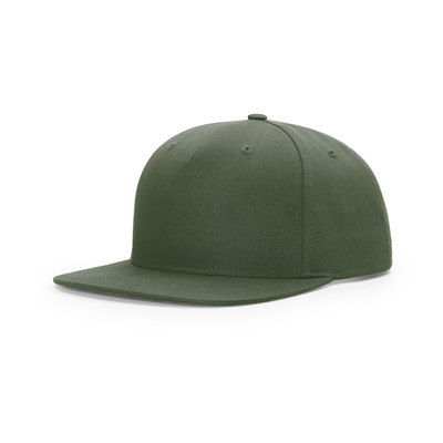 สนับแบ็คหน้าแบบกําหนดเอง 5 แผ่นหมวก Flat Peak Medium Profile Snapback