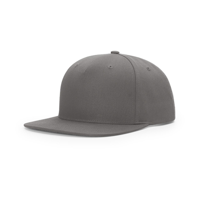 สนับแบ็คหน้าแบบกําหนดเอง 5 แผ่นหมวก Flat Peak Medium Profile Snapback