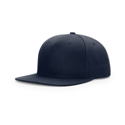 สนับแบ็คหน้าแบบกําหนดเอง 5 แผ่นหมวก Flat Peak Medium Profile Snapback