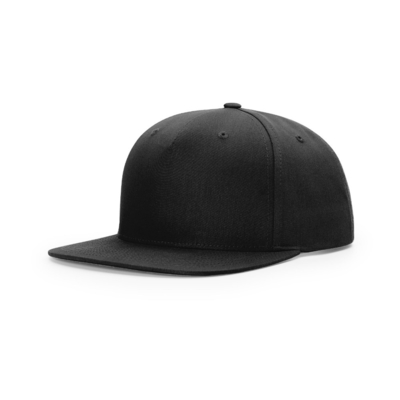 สนับแบ็คหน้าแบบกําหนดเอง 5 แผ่นหมวก Flat Peak Medium Profile Snapback