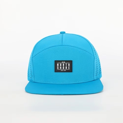 ปรับแต่งหน้า Flat Peak Snapback มิดโปรไฟล 7 แพนล็อค Snapback Hat