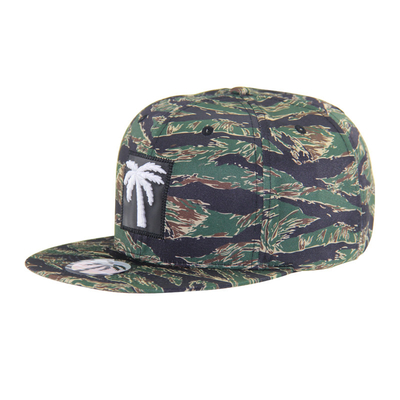 การพิมพ์แบบกําหนดตัว Snapback Hat 6 แพนล็อต Flat Brim Snapback Cap