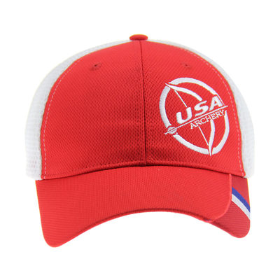 100% โพลิเอสเตอร์ Mesh Fitted Baseball Caps หายใจได้ 6 แผ่น
