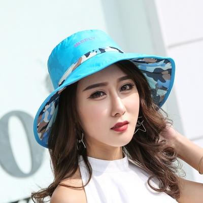 เสื้อผ้าแฟชั่น หนักเบา ผู้หญิง หมวกถัง หายใจ ขอบกว้าง