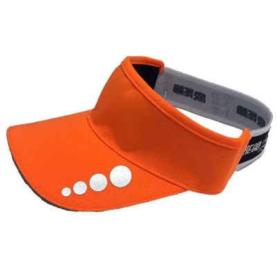 100% โพลีเอสเตอร์ Mesh ป้องกันแดด หมวก visor หายใจ Antimicrobial