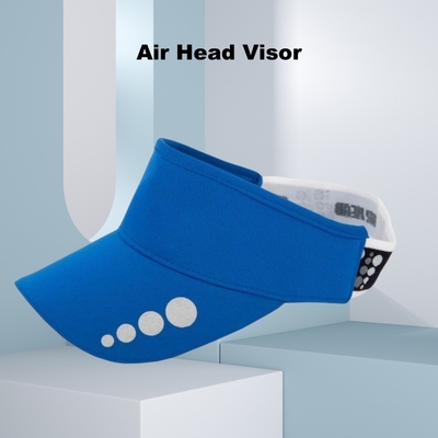 100% โพลีเอสเตอร์ Mesh ป้องกันแดด หมวก visor หายใจ Antimicrobial