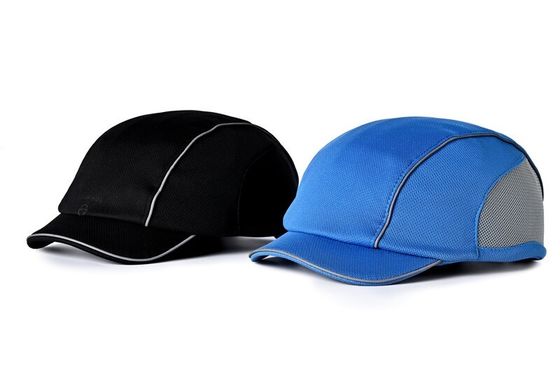 น้ำหนักเบาที่กำหนดเอง CE EN812 หมวกแข็งแถบสะท้อนแสงหมวกนิรภัย Bump Cap