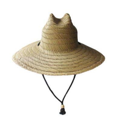 ODM Surf Beach Straw Sun Hats หญ้ากลวงธรรมชาติสำหรับผู้ชายผู้หญิง