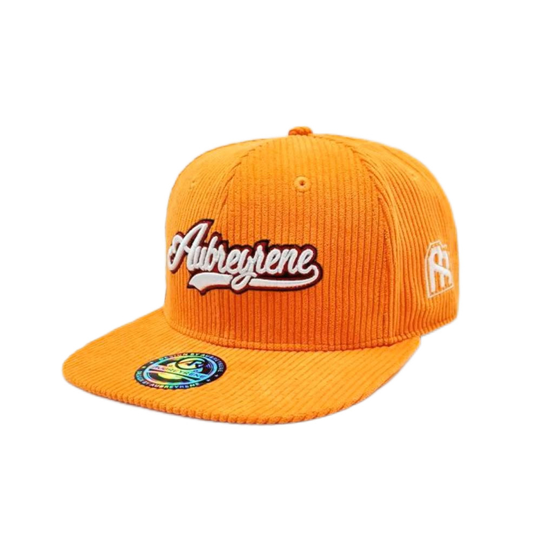ยูนิเซ็กซ์ สร้าง 6 แพนล รองหัวหมวก Snapback เสื้อผ้าคอร์ดวอเรย์ Flat Peak Mid Profile Snapback