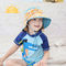 Upf 30+ หมวกบักเก็ตเด็กป้องกันแสงแดดย้อมเป็นมิตรกับสิ่งแวดล้อม