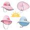 OEM ODM Outdoor Babys Bucket Hats 45 ซม. โพลีเอสเตอร์ 100% ระบายอากาศได้