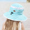 หมวกกันแดด UV ทน UV 50+ UPF กว้างสำหรับเด็กพร้อมแผ่นปิดคอ 43 ซม. 55 ซม.