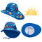หมวกบัคเก็ตเด็ก SGS Neck Flap ปีกกว้างสำหรับ Summer Beach