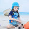หมวกบักเก็ตเด็กสีน้ำเงินปรับได้ UPF 50+ Sun Protection
