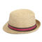 Outdoor Vacation Mens Black Straw Fedora หมวกสตรีฤดูร้อน 54cm 58cm
