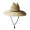 ODM Surf Beach Straw Sun Hats หญ้ากลวงธรรมชาติสำหรับผู้ชายผู้หญิง
