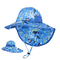 เด็ก Searsucker Blue Beach หมวกชาวประมงฮาวาย Custom Upf 50 Sun Protection Baby Summ